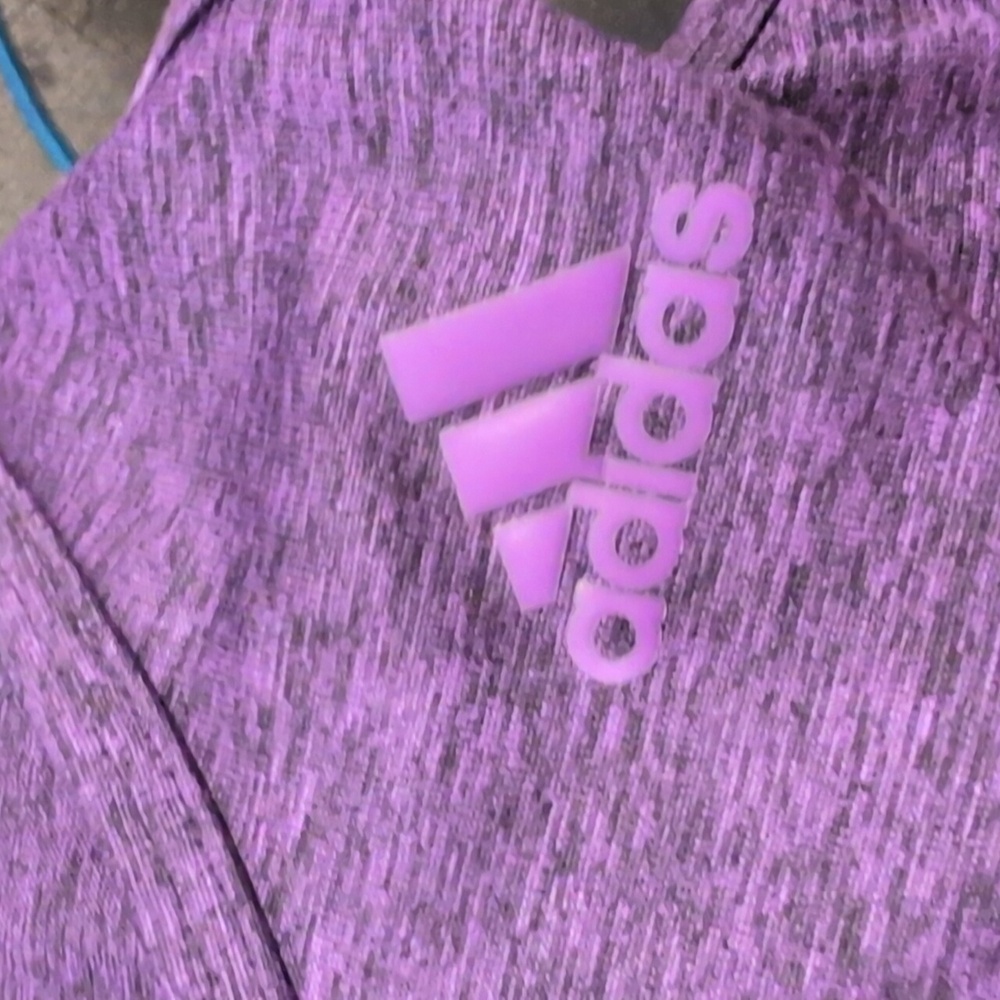 Adidas Heathered Purple Razorback Tank Top - Picture 3 of 5